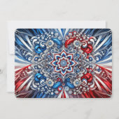 カラー付き特殊招待状フランスのデザイン 招待状 (正面)