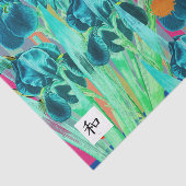 カラー付き青数々のアイリスストライプティッシュペーパー 薄葉紙 (詳細)