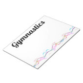 カラー体操の渦巻き40ページメモ帳 ノートパッド (アングル)