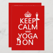 カラー保ズ·ヨガオン 招待状 (正面/裏面)