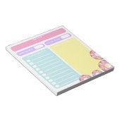 カラー修正可空白の能シートペストリー料理レシピ ノートパッド (アングル)