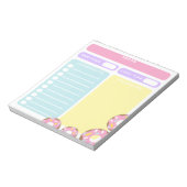 カラー修正可空白の能シートペストリー料理レシピ ノートパッド (回転)