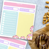 カラー修正可空白の能シートペストリー料理レシピ ノートパッド