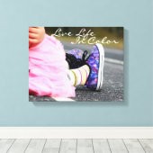 カラー写真で生きる キャンバスプリント (インサイチュ (ウッドフロア))