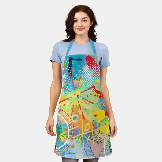 カラー分解 エプロン (着用した状態)