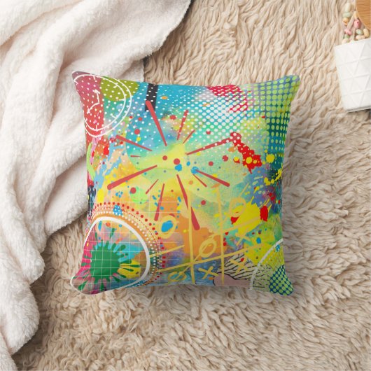 カラー分解 クッション (ブランケット)