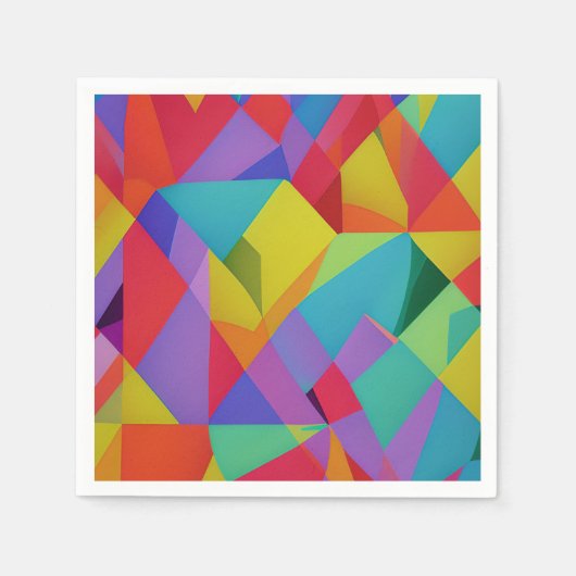 カラー分解 スタンダードカクテルナプキン (正面)