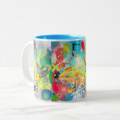 カラー分解 ツートーンマグカップ (正面左)