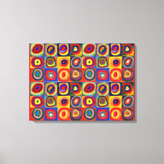 カラー勉強バイワッシリーカンディンスキー キャンバスプリント (正面)