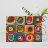 カラー勉強バイワッシリーカンディンスキー サンキューカード (スタンド正面)