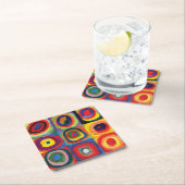 カラー勉強バイワッシリーカンディンスキー スクエアペーパーコースター (インサイチュ)