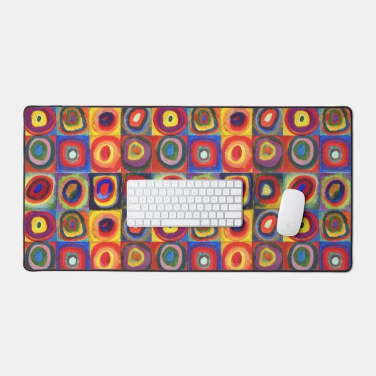 カラー勉強バイワッシリーカンディンスキー デスクマット (キーボード&マウス)