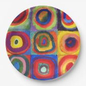 カラー勉強バイワッシリーカンディンスキー ペーパープレート (正面)
