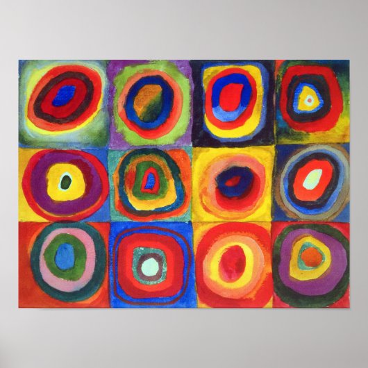 カラー勉強バイワッシリーカンディンスキー ポスター (正面)