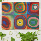 カラー勉強, 1913年バイワッシリー・カンディンスキー キッチンタオル (折り畳み)