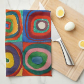 カラー勉強, 1913年バイワッシリー・カンディンスキー キッチンタオル (四つ折り)