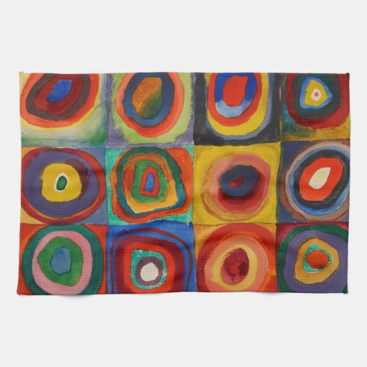 カラー勉強, 1913年バイワッシリー・カンディンスキー キッチンタオル (横)