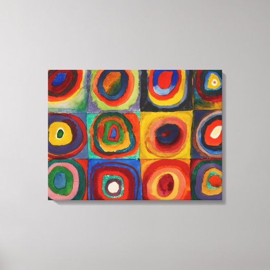 カラー勉強, 1913年バイワッシリー・カンディンスキー キャンバスプリント (正面)