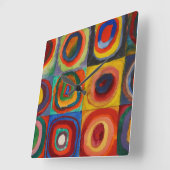 カラー勉強, 1913年バイワッシリー・カンディンスキー スクエア壁時計 (傾斜)