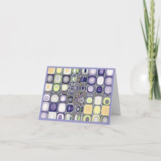 カラー勉強...Silverset Blue Agateノートカード カード (正面)