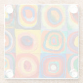 カラー勉強 | Wassily Kandinsky ガラスコースター (裏面)