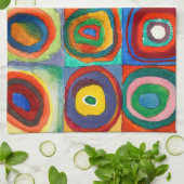 カラー勉強 | Wassily Kandinsky キッチンタオル (折り畳み)