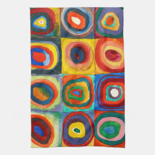 カラー勉強 Wassily Kandinsky キッチンタオル