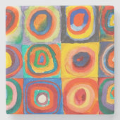 カラー勉強 | Wassily Kandinsky ストーンコースター (正面)