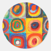 カラー勉強 | Wassily Kandinsky ラウンドシール (正面)