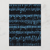 カラー化された楽譜 ポストカード (正面)