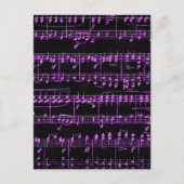カラー化された楽譜 ポストカード (正面)