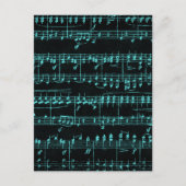 カラー化された楽譜 ポストカード (正面)
