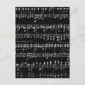 カラー化された楽譜 ポストカード (正面)