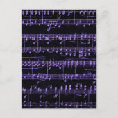 カラー化された楽譜 ポストカード (正面)