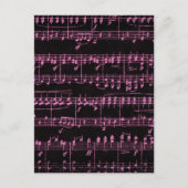 カラー化された楽譜 ポストカード (正面)