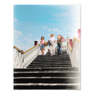 カラー化 – 南オランダ、オランダ。バン・デ・ポール フォトプリント