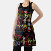 カラー名の作成ブラックタイポグラフィ エプロン (インサイチュ)