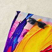 カラー回転：抽象芸術アート ビーチタオル (インサイチュ)