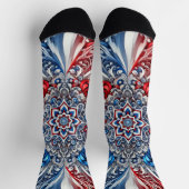 カラー地球に優し付きメンズフランスのソックス ソックス (上部)