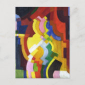 カラー型枠IIIマ威厳があるーク抽象芸術 ポストカード (正面)