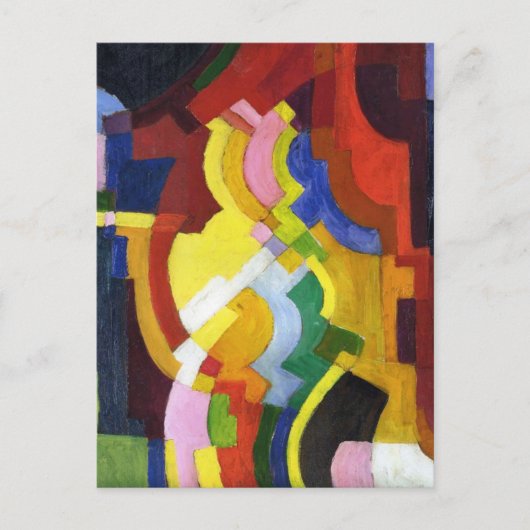 カラー型枠IIIマ威厳があるーク抽象芸術 ポストカード (正面)