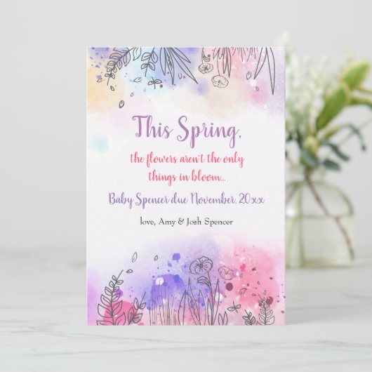 カラー妊娠のシンフォニー発表 案内状 (スタンド正面)