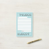 カラー婚約賞カスタム、従業員認定 ポストイット (デスク上)