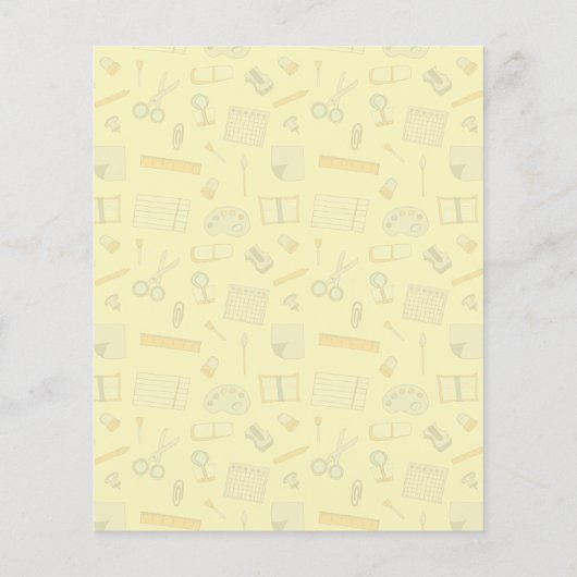 カラー学校用品パターン (裏面)