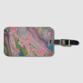 カラー川フローアー絵を描ト ラゲッジタグ (正面横)