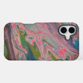 カラー川フローアー絵を描ト iPhoneケース (裏面横)