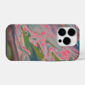 カラー川フローアー絵を描ト iPhoneケース (裏面横)