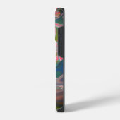 カラー川フローアー絵を描ト iPhoneケース (左側面)