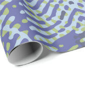 カラー彫刻パターン ヴィンテージイラスト抽象 ラッピングペーパー (ロールコーナー)