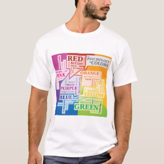 カラー心理学ワードクラウドイラストレーションボックス Tシャツ